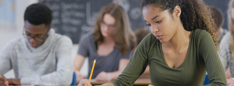 Students in a classroom